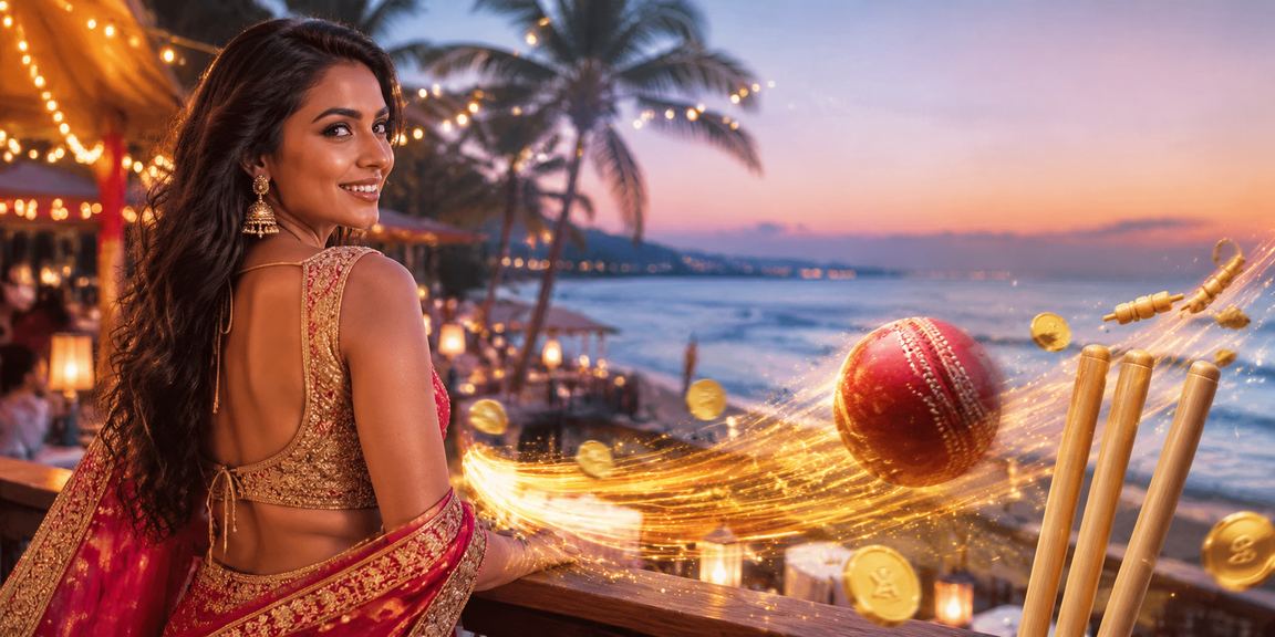 Goa beach with cricket and casino entertainment