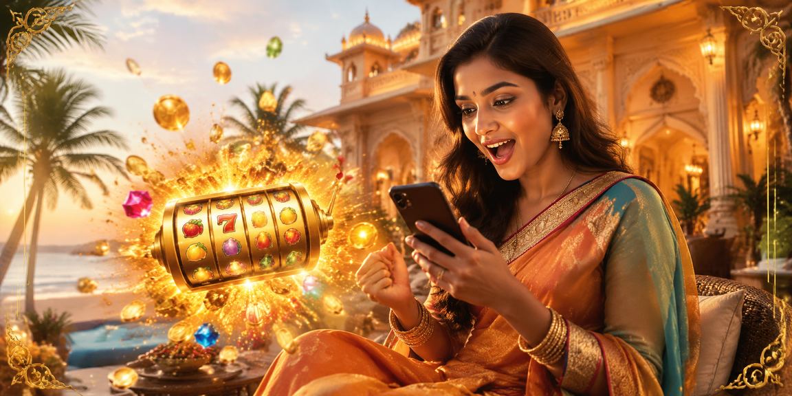 Player enjoying slot games on mobile device in India